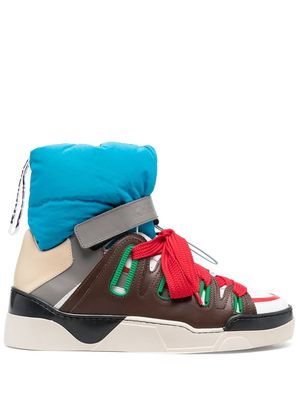Khrisjoy quilted high-top sneakers - Blue