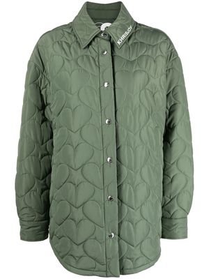 Khrisjoy quilted long-sleeve jacket - Green