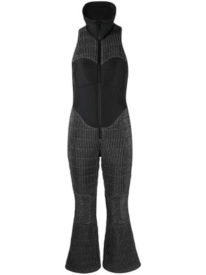 Khrisjoy quilted panelled ski suit - Black