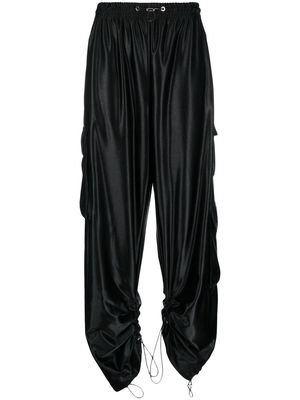 Khrisjoy satin-finish cropped trousers - Black