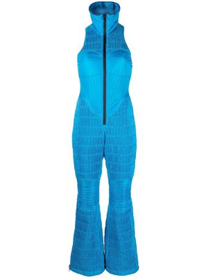 Khrisjoy sleeveless quilted ski jumpsuit - Blue