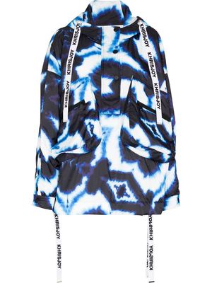 Khrisjoy tie-dye zip-fastening jacket - Blue