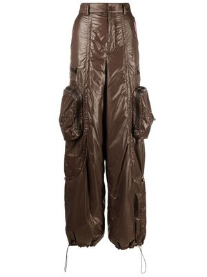 Khrisjoy zip-pocket loose-fit trousers - Brown