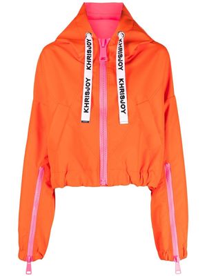 Khrisjoy zip-up hooded jacket - Orange