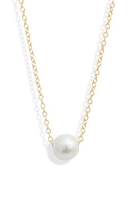 ki-ele Freshwater Pearl Pendant Necklace in Gold