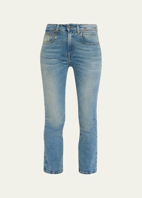 Kick Fit Straight Cropped Jeans