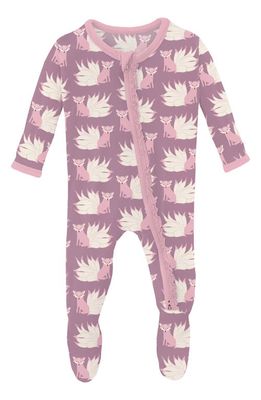 KicKee Pants Ruffle Footie Pajamas in Pegasus Kitsune