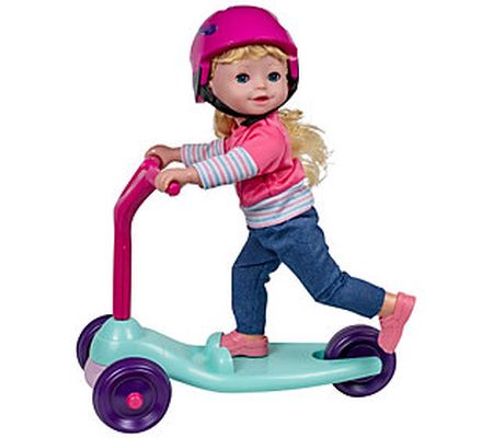 Kid Concepts 15" Toddler Baby Doll with Scooter