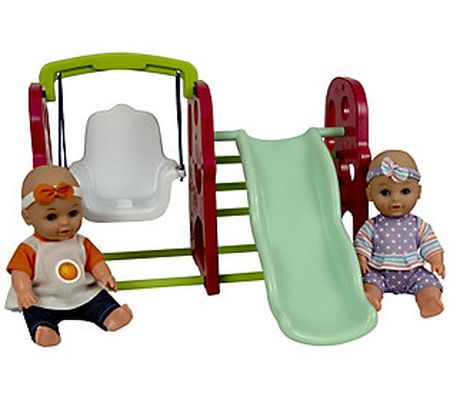 Kid Concepts Playground Slide and Swing Baby Do ll Set