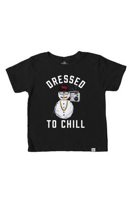Kid Dangerous Kids' Dressed to Chill Cotton Graphic T-Shirt in Black