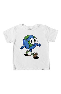 Kid Dangerous Kids' Earth Homie Cotton Graphic Tee in White