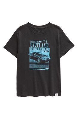 Kid Dangerous Kids' Fastlane Cotton Blend Graphic T-Shirt in Black