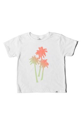 Kid Dangerous Kids' Palm Silhouettes Graphic T-Shirt in White