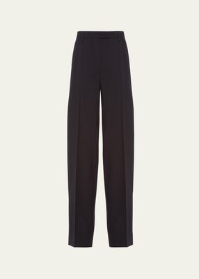 Kid Mohair Pleated Trousers