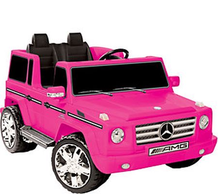 Kid Motorz Pink Mercedes Benz G55 AMG Two-Seat ide-On