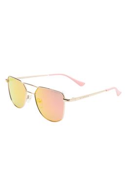 KidRaq Kids' Hipster 48mm Polarized Sunglasses in Pink Mirror