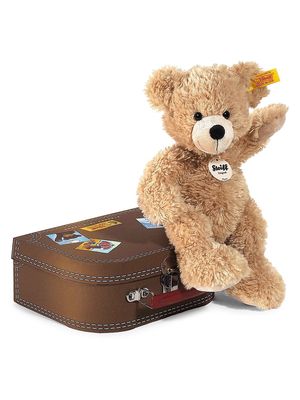 Kid's 2-Piece Fynn Teddy & Suitcase Toy Set - Beige
