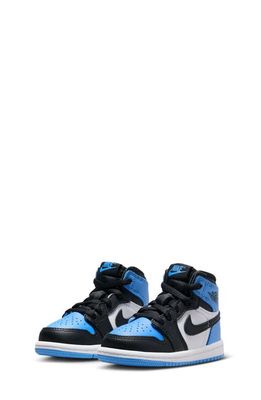 Kids' Air Jordan 1 Retro High Top Sneaker in University Blue/Black/White