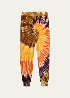 Kid's Alvar Tie Dye-Print Pants, Size 8-16