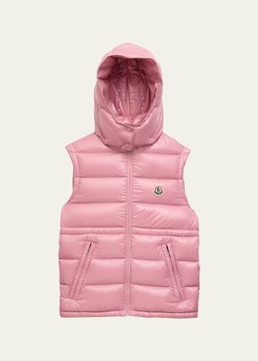 Kid's Ania Quilted Puffer Down Vest, Size 8-14