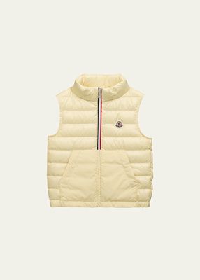 Kid's Apatou Quilted Down Vest, Size 4-6