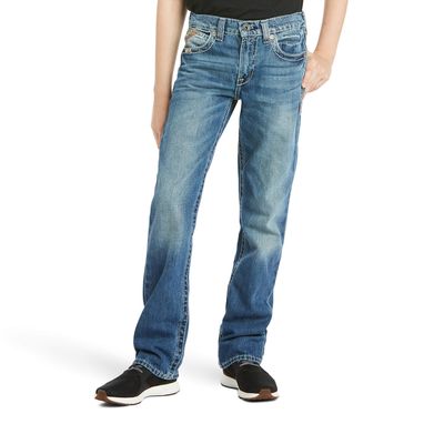 Kid's B5 Slim Charger Stackable Straight Leg Jeans in Dakota Cotton, Size: 7 Regular by Ariat