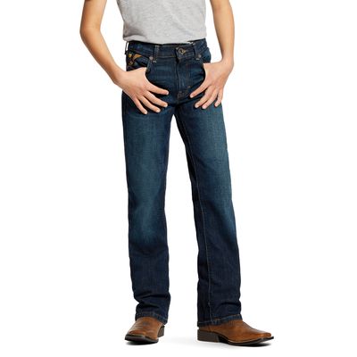 Kid's B5 Slim Stretch Legacy Stackable Straight Leg Jeans in Durham Cotton/Spandex