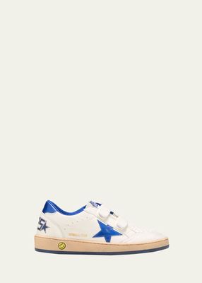 Kid's Ball Star Nappa Leather Low-Top Sneakers, Toddler/Kids