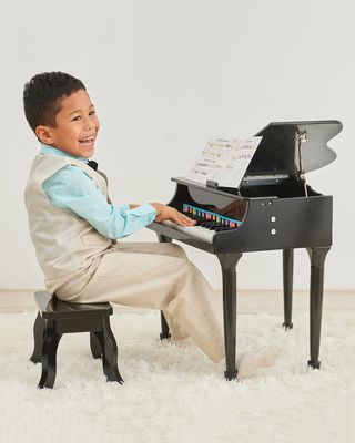 Kid's Black Baby Grand Piano