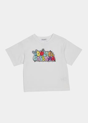 Kid's Bubble Graphic Multicolor Logo-Print T-Shirt, Size 8-12