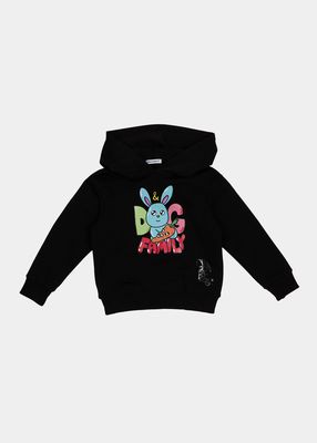 Kid's Bunny Family Graphic Hoodie, Size 4-6