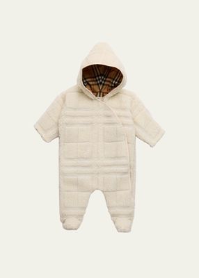 Kid's Cosimo Sculpted Faux Fur Snowsuit, Size Newborn-12M