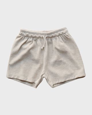 Kid's Cotton Oversized Terry Cloth Shorts, Size 12M-9
