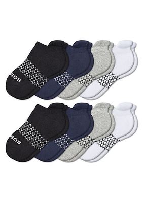 Kid's Cushioned Ankle Socks, Pack of 8