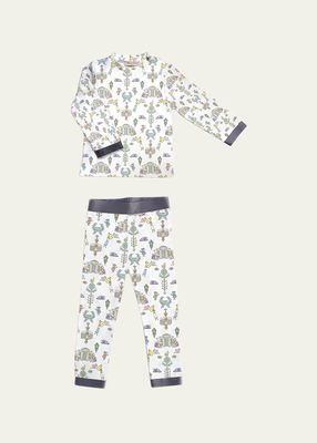 Kid's Custom Two-Piece Pajama Set, Size 4-5