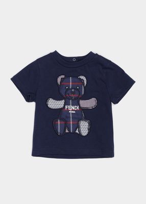 Kid's Embroidered Graphic Bear T-Shirt, Size 3M-24M