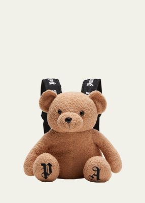 Kid's Embroidered Logo Teddy Backpack