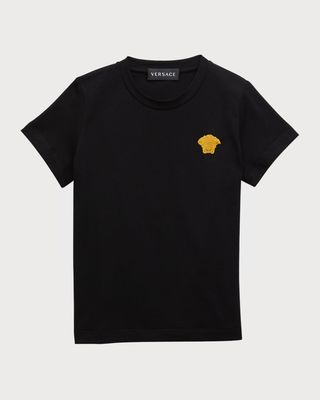 Kid's Embroidered Medusa Head T-Shirt, Size 4-6
