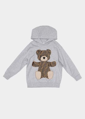Kid's FF Graphic Bear Sweatshirt, Size 8-14