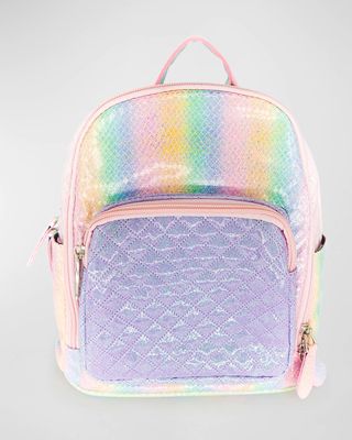 Kid's Flip the Glitters Rainbow Mini Backpack