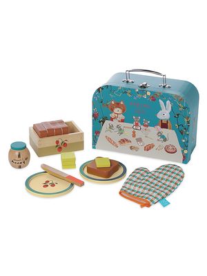 Kid's Forest Tales 17 Piece Pretend Bread Baking and Serving Set - Blue - Blue