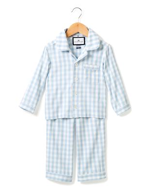Kid's Gingham 2-Piece Pajama Set, Size 6M-14