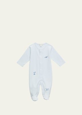 Kid's Hole In One Embroidered Footie, Size Newborn-9M