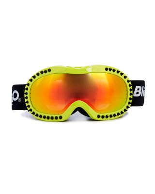 Kid's Icicle in Lime Spike Snow Goggles