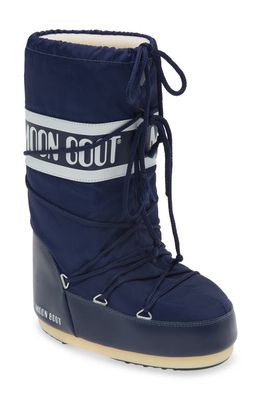 Kids' Icon Water Repellent Moon Boot® in Blue 