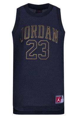 Kids' Jordan 23 Mesh Basketball Tank in Black/Gold
