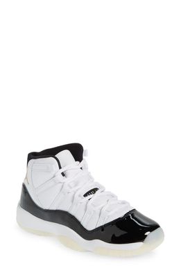 Kids' Jordan II Retro High Top Sneaker in White/Metallic Gold/Black