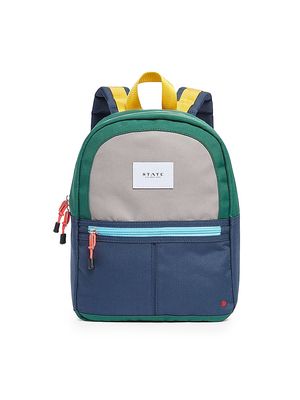 Kid's Kane Mini Travel Backpack - Green Navy - Green Navy