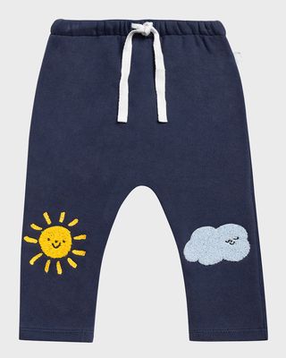 Kid's Knee Patch Joggers, Size 3M-24M