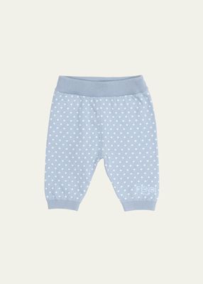 Kid's Knitted Allover Dot Pants, Size 3M-24M
